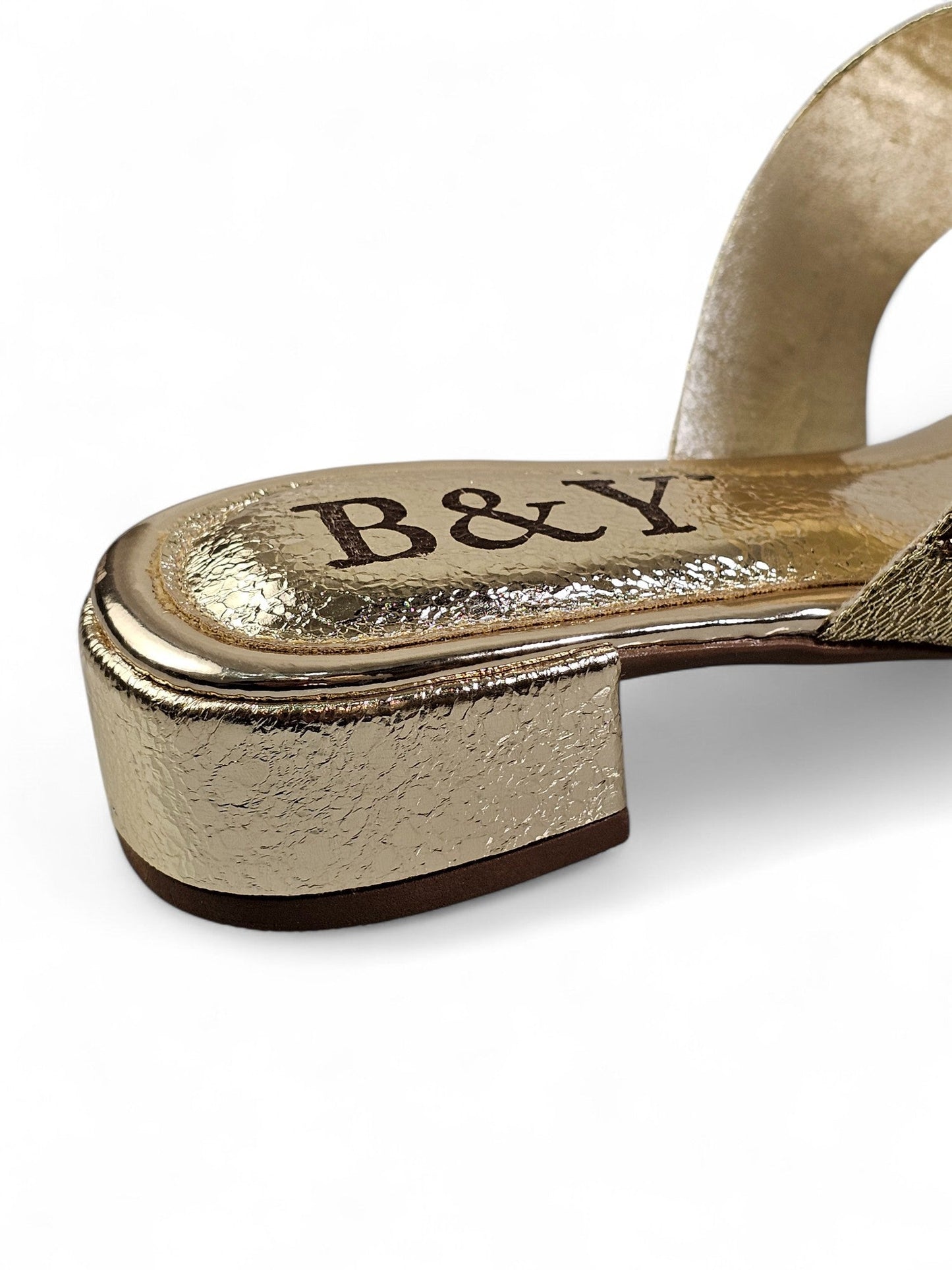 Luntra Golden Block Heel Flip-Flop