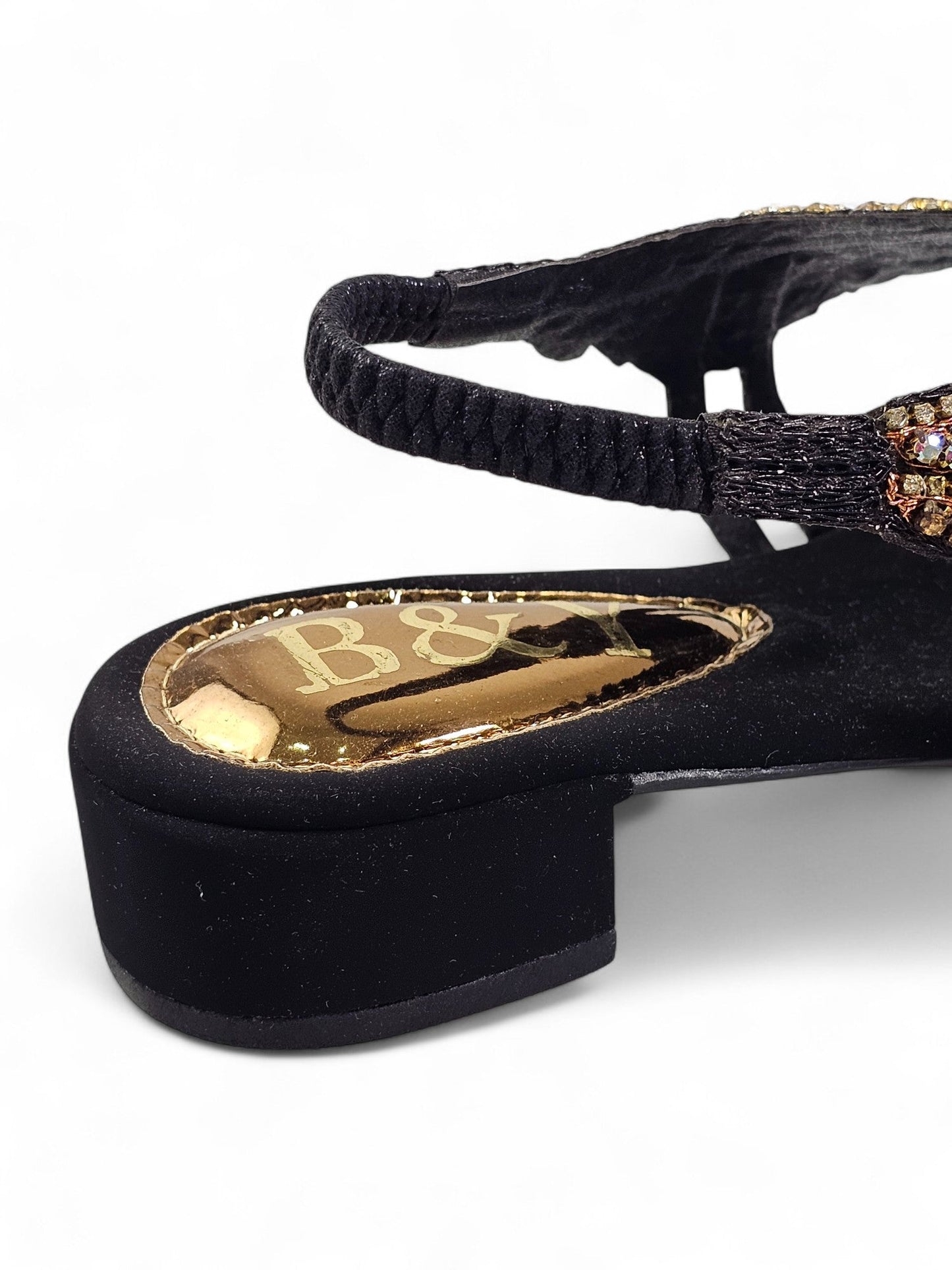 Whisper Black Block Heels Sandal