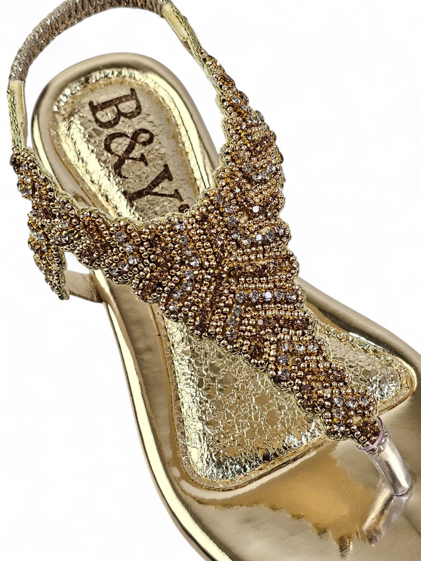 Ease Golden Flat Sandal