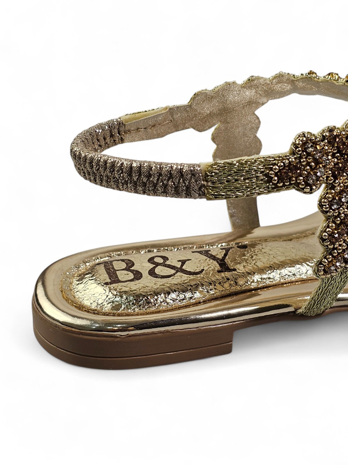 Ease Golden Flat Sandal