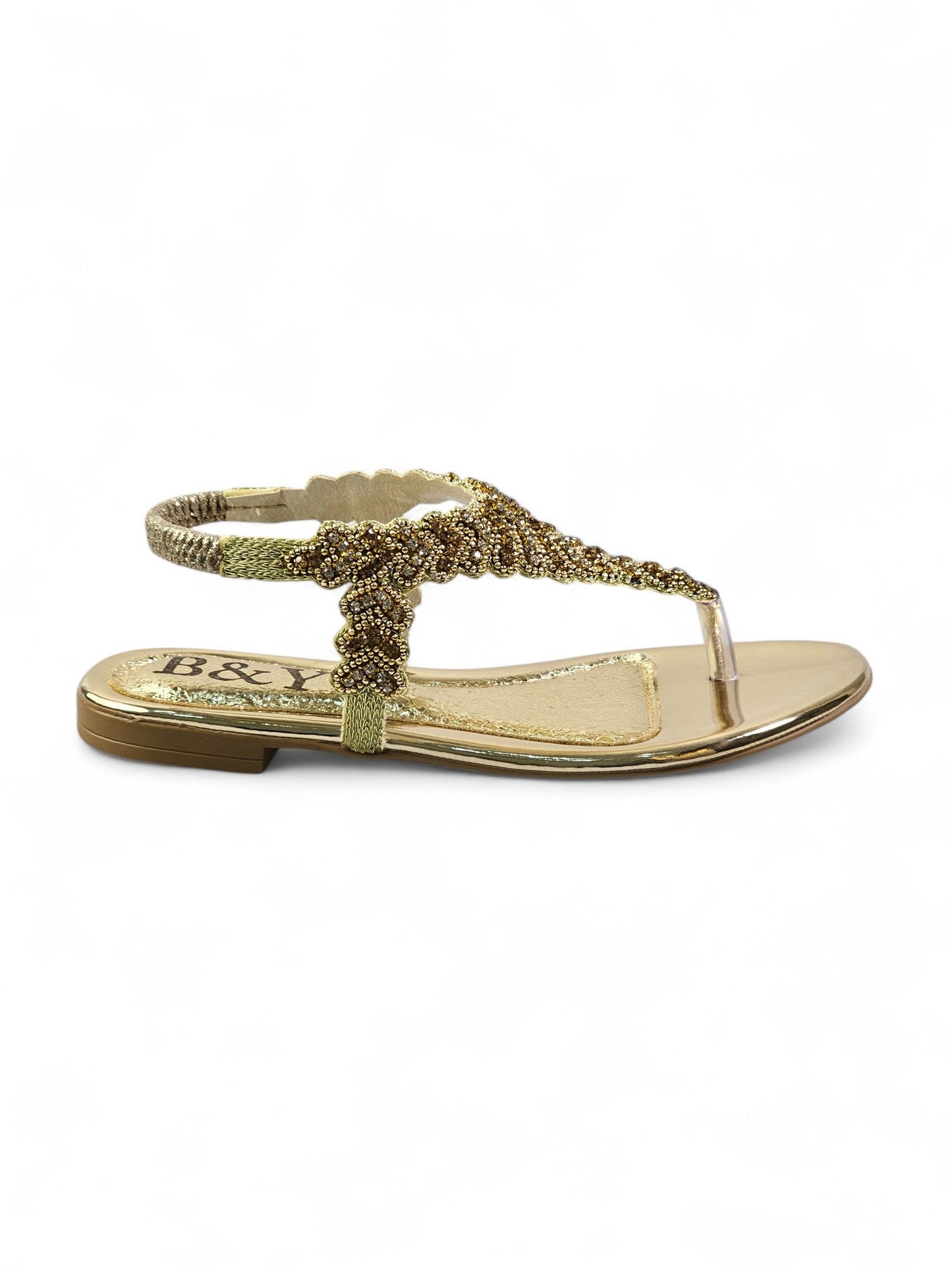Ease Golden Flat Sandal