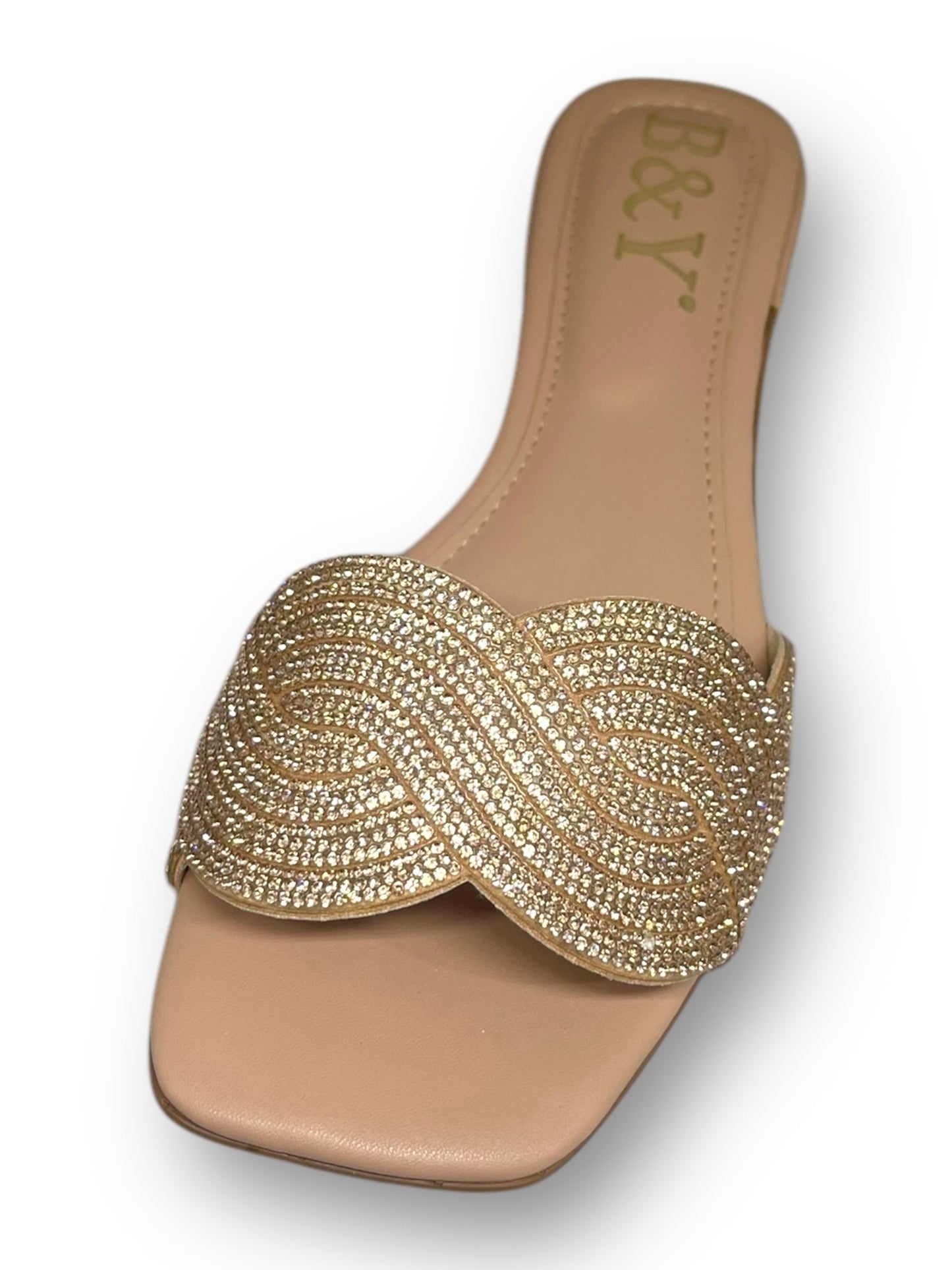 Jynoa Pink Low Heel Slip-on Sandal