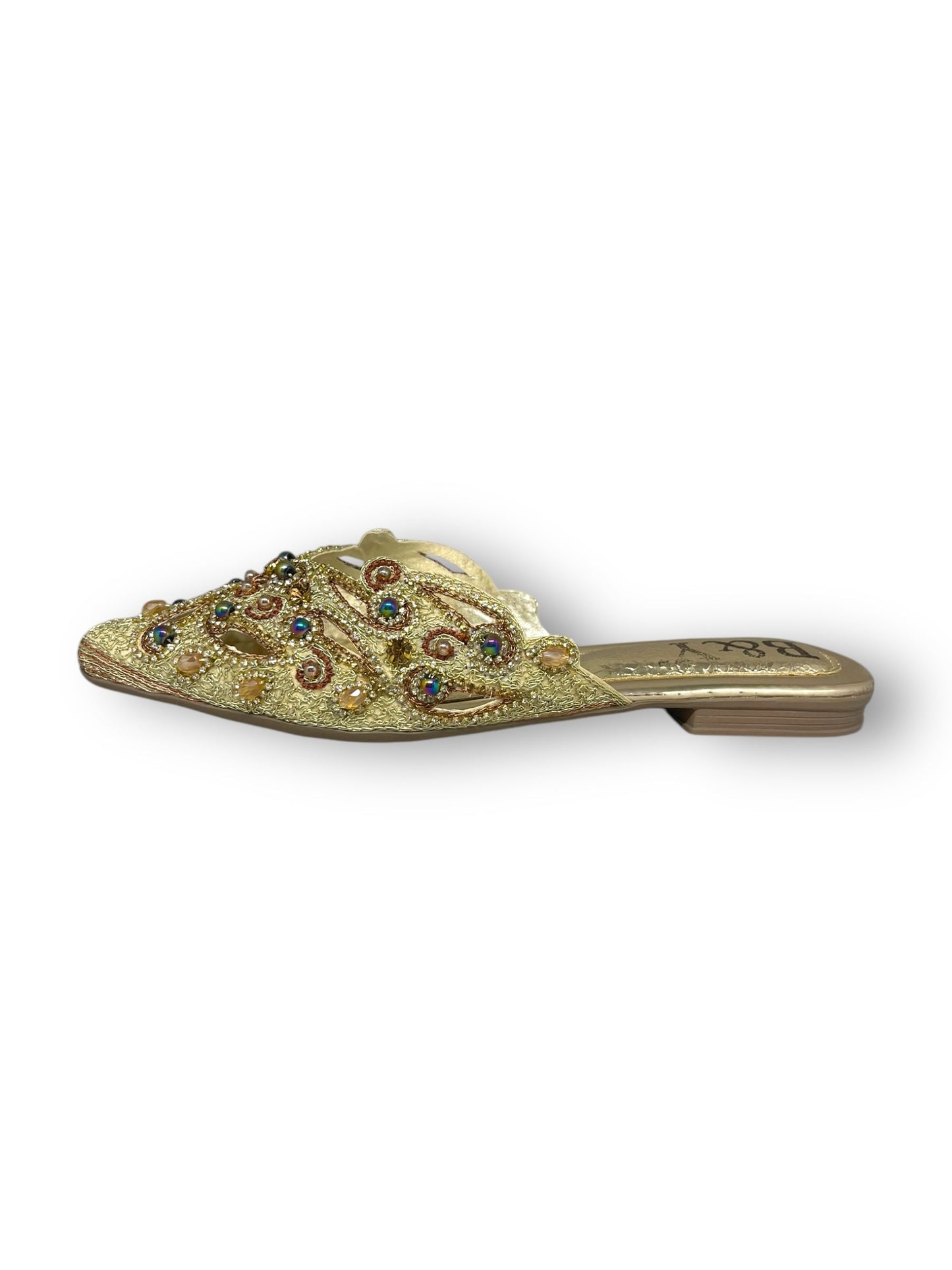 Serava Golden Flat Mule