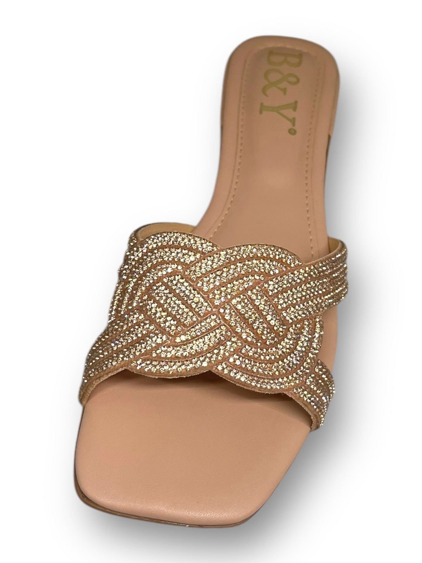 Avyra Pink Low Heel Slip-on Sandal