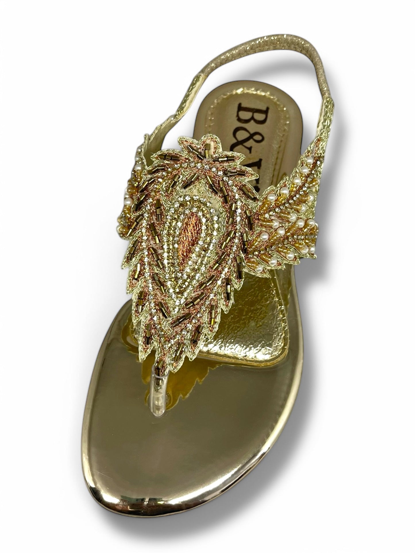 Arc Golden Flat Sandal