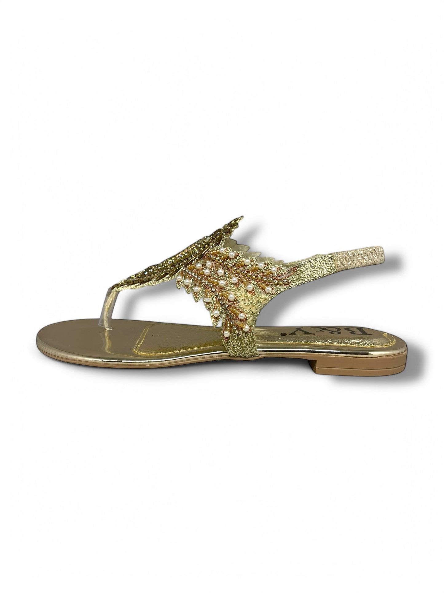 Arc Golden Flat Sandal
