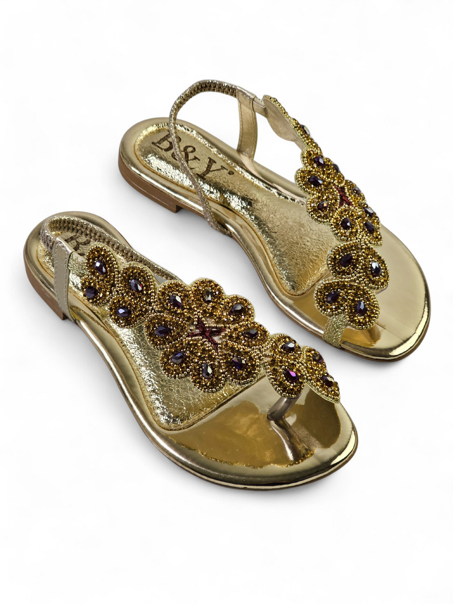Horizon Golden Flat Sandal