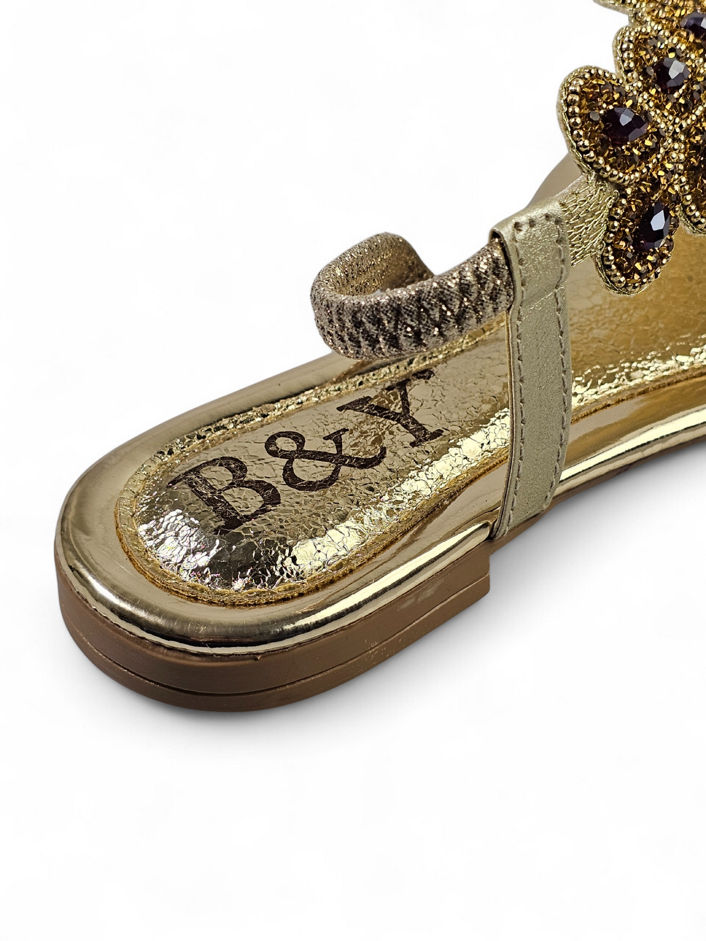 Horizon Golden Flat Sandal