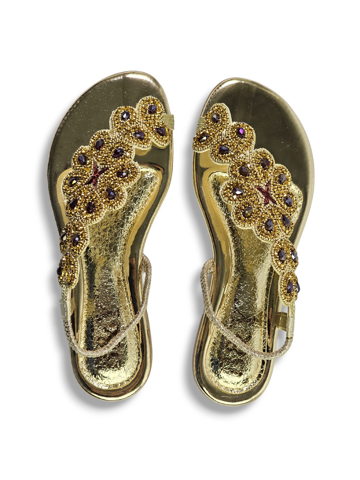 Horizon Golden Flat Sandal