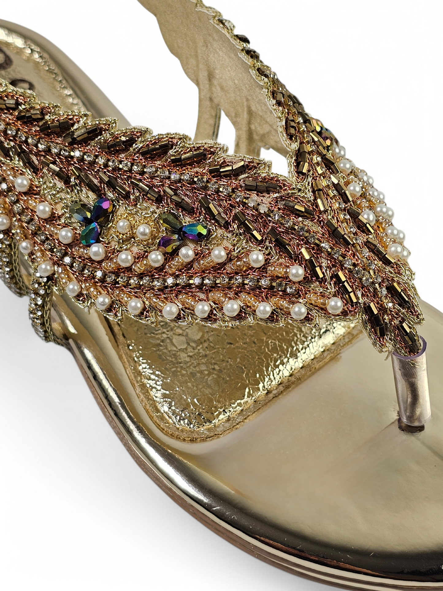 Dalurea Golden Flat Sandal