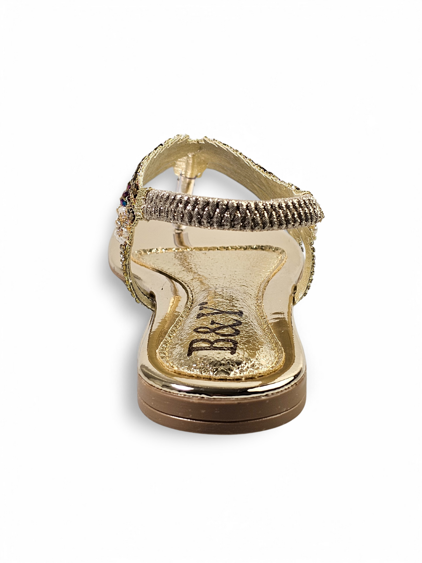Dalurea Golden Flat Sandal