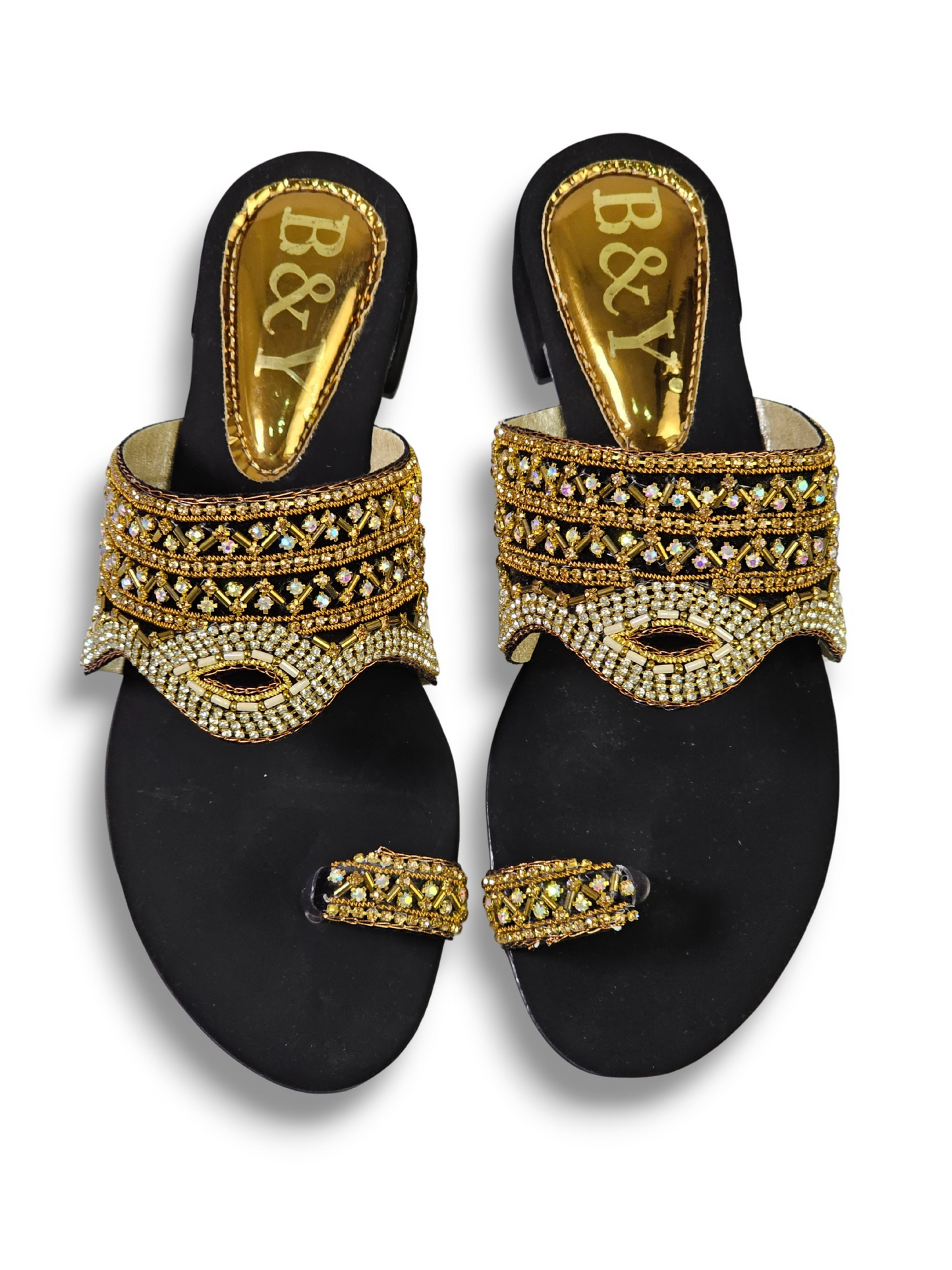 Pavira Black Block Heel Slip-on Sandal