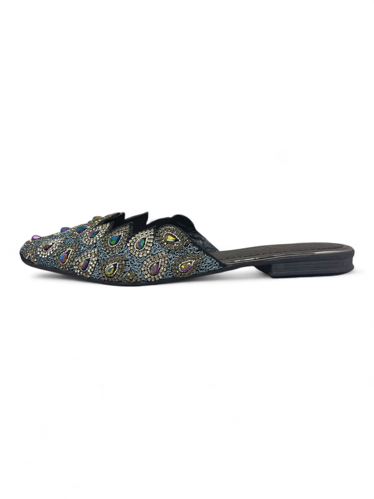 Olviera Black Flat Mule