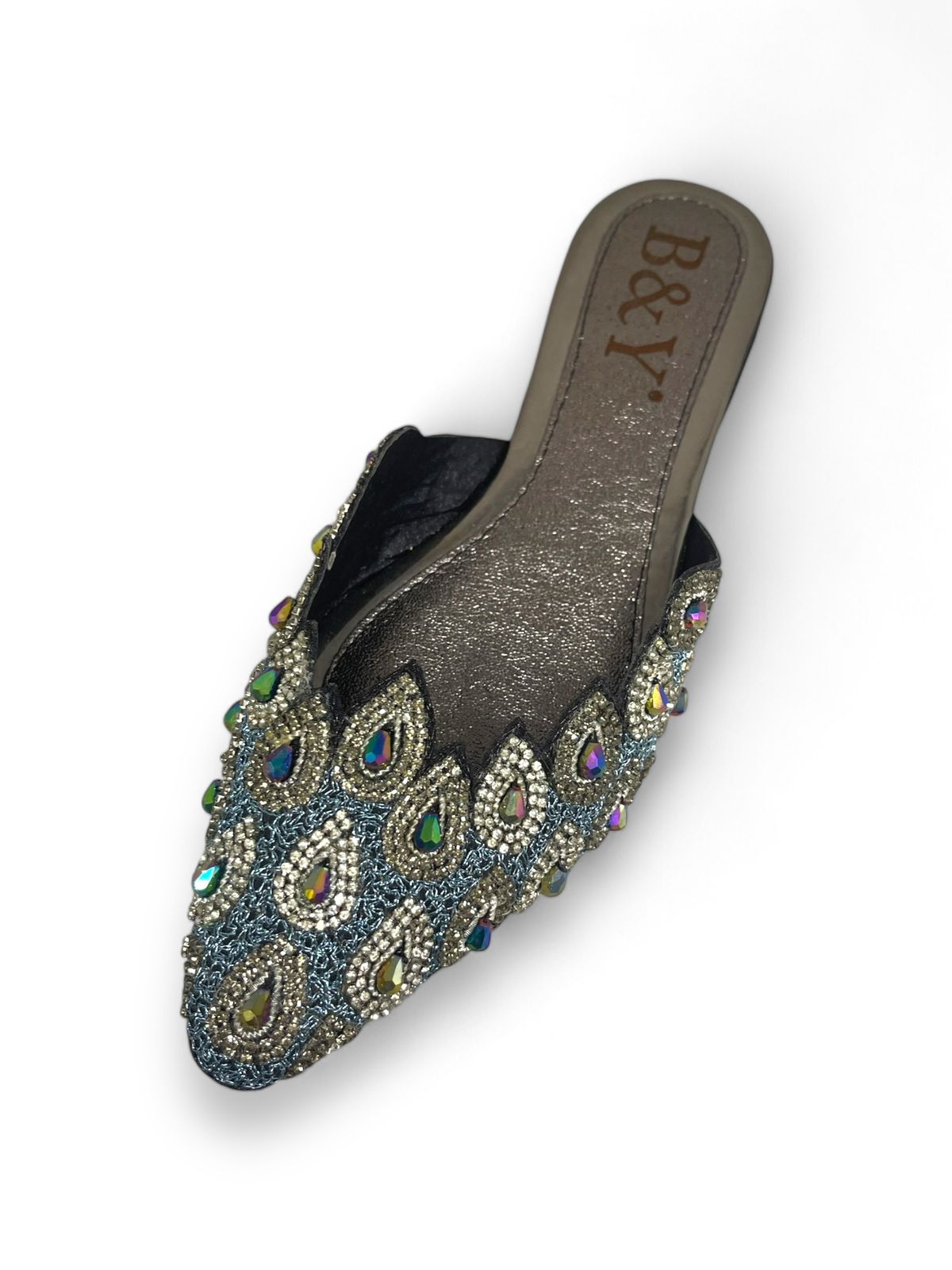 Olviera Black Flat Mule
