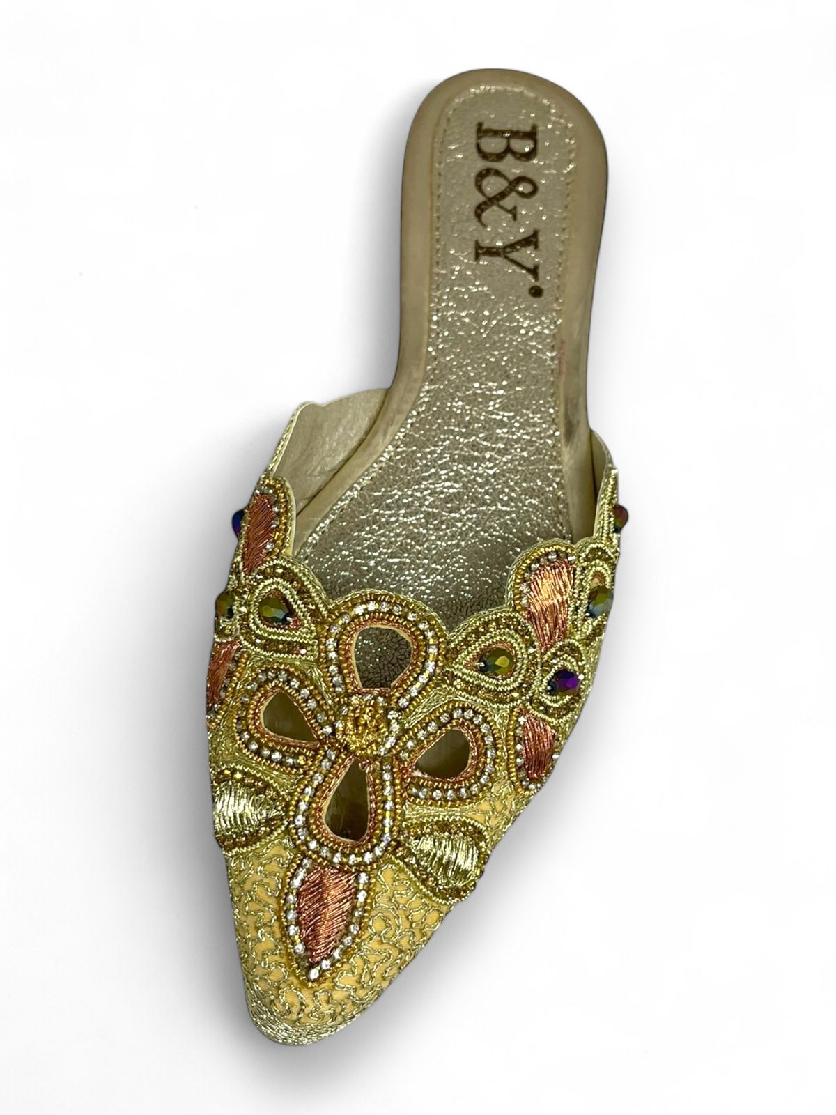 Sway Golden Flat Mule