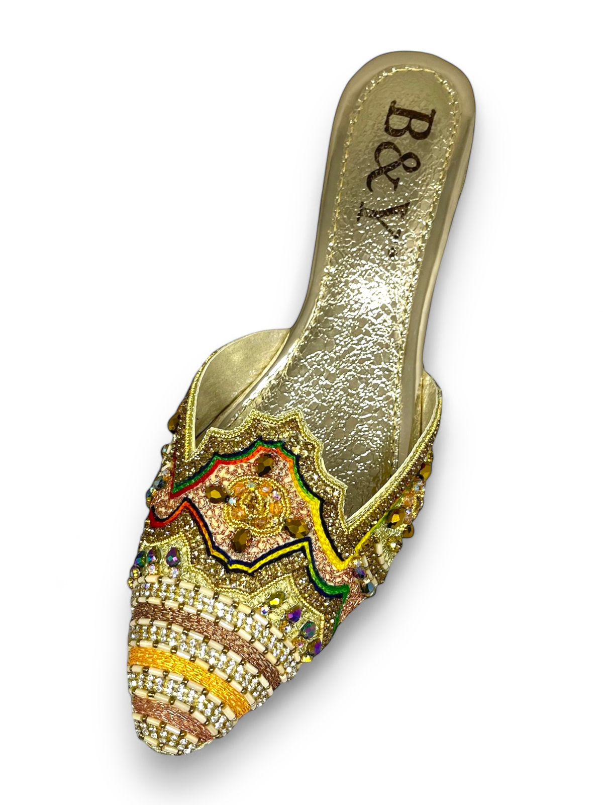 Play Golden Mid Heel Mule