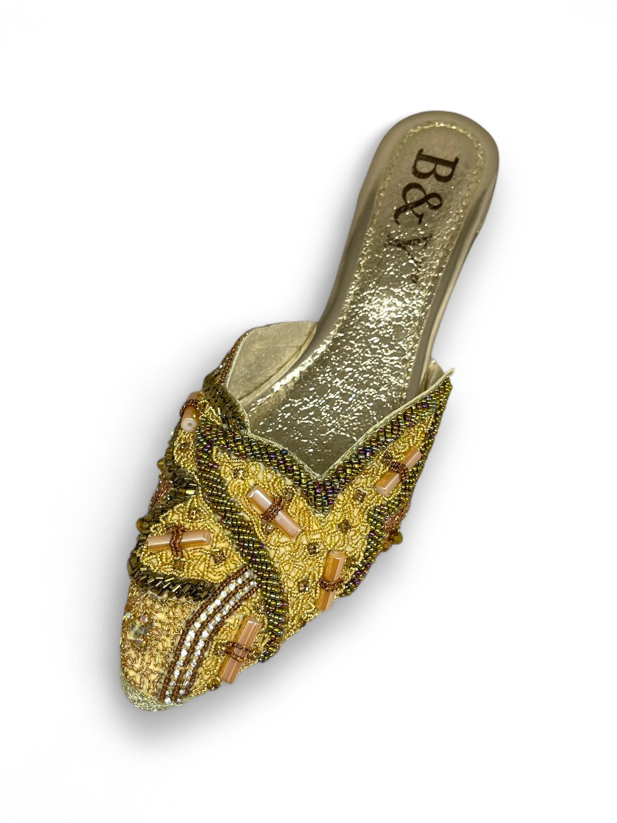 Mood Golden Mid Heel Mule