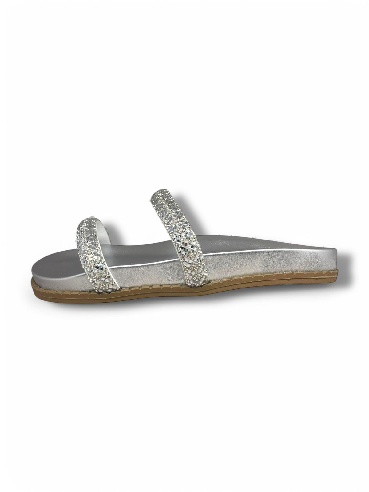 Blink Silver Flat Sandal