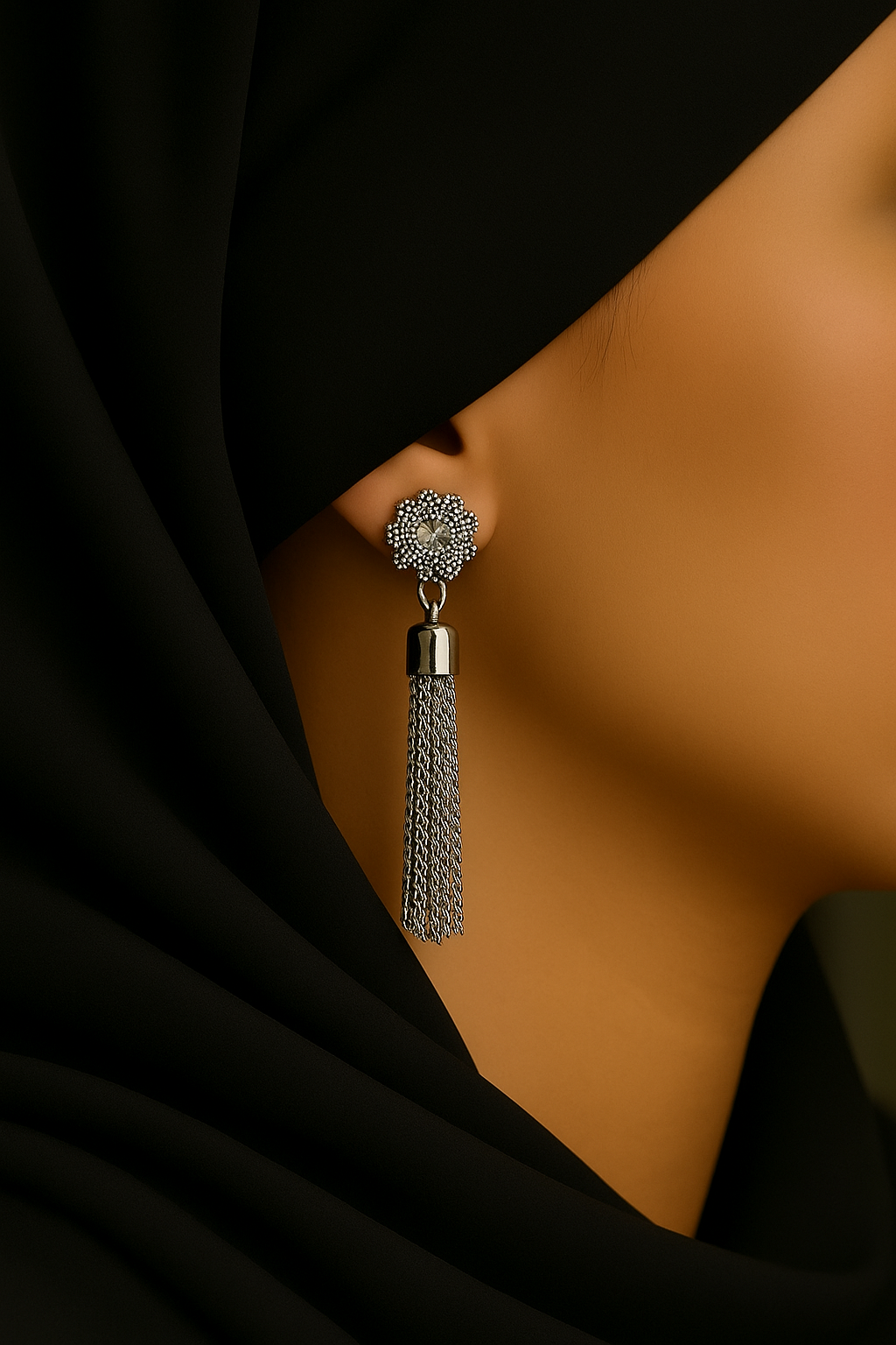 Flower Silver Earring