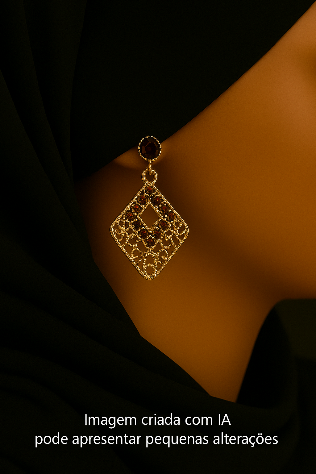 Festa Crystal Golden Earring