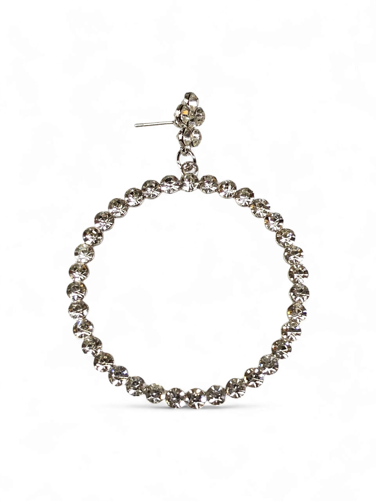 Crystal Redondo Silver Earring