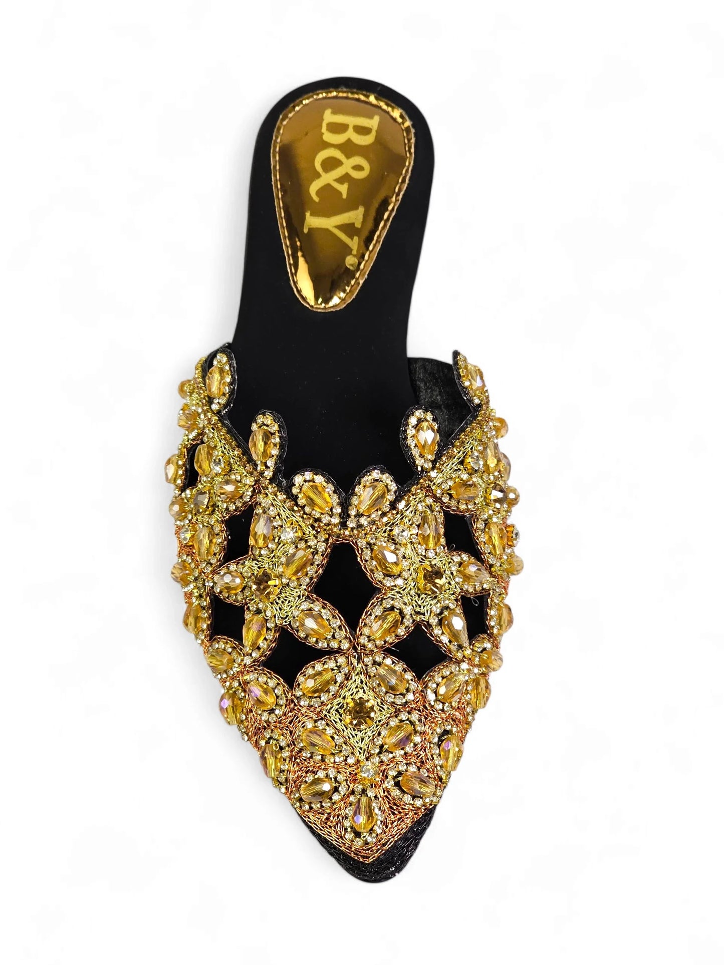 Flondra Black Flat Mule