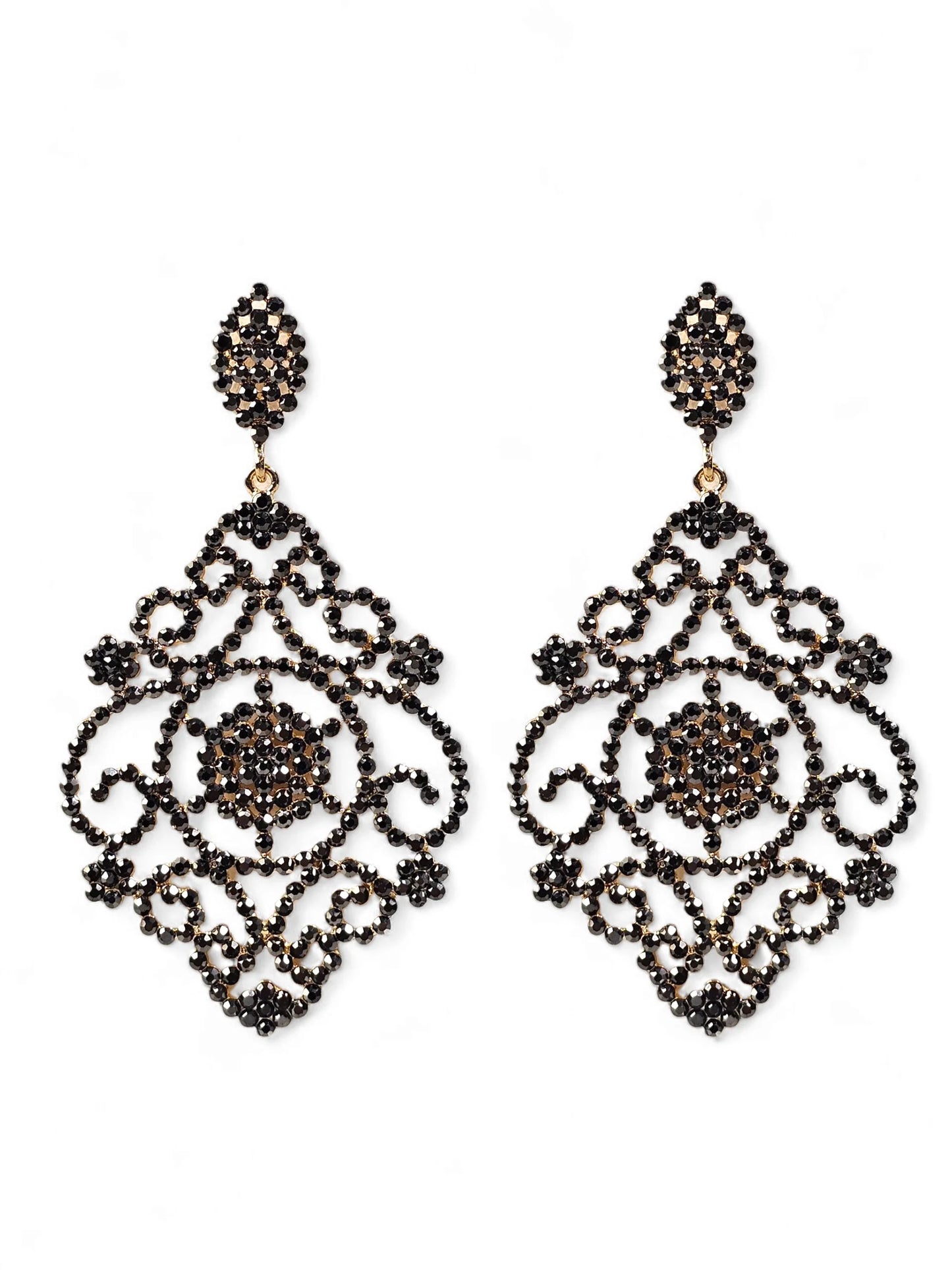 Festa Crystal Black Earring