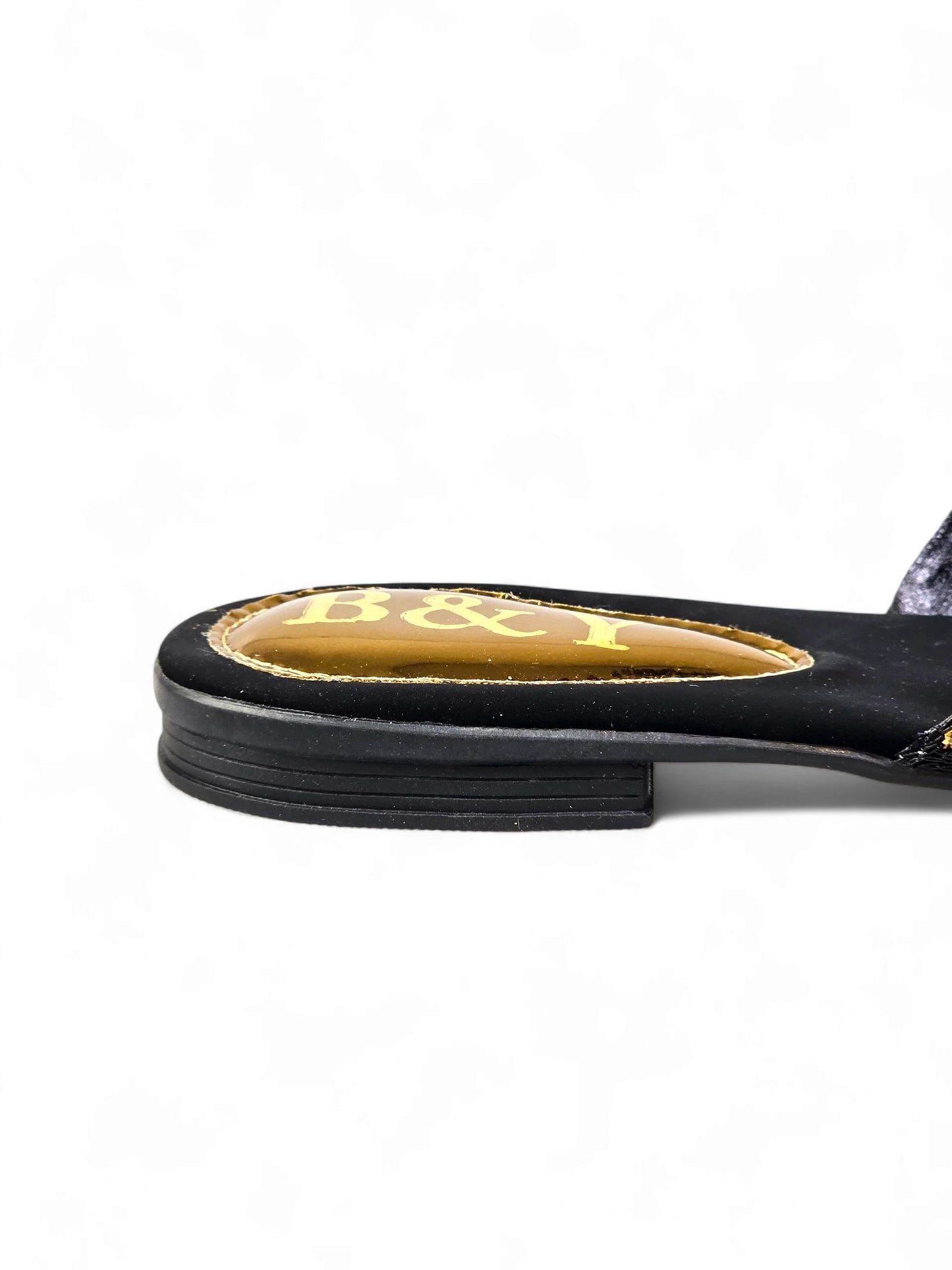 Flondra Black Flat Mule