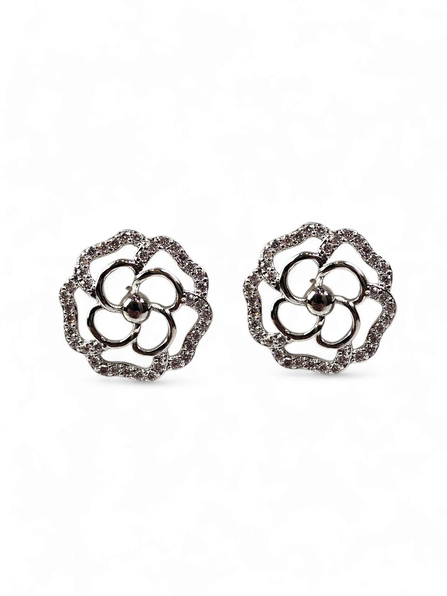 Flower Silver Earring