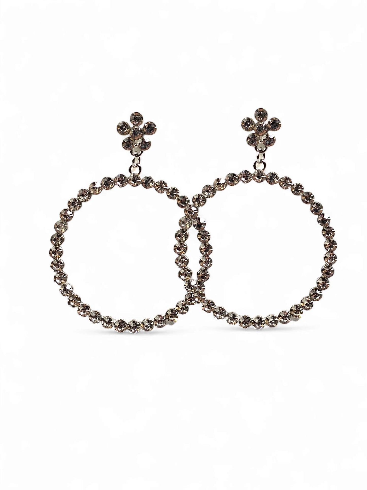 Crystal Redondo Silver Earring