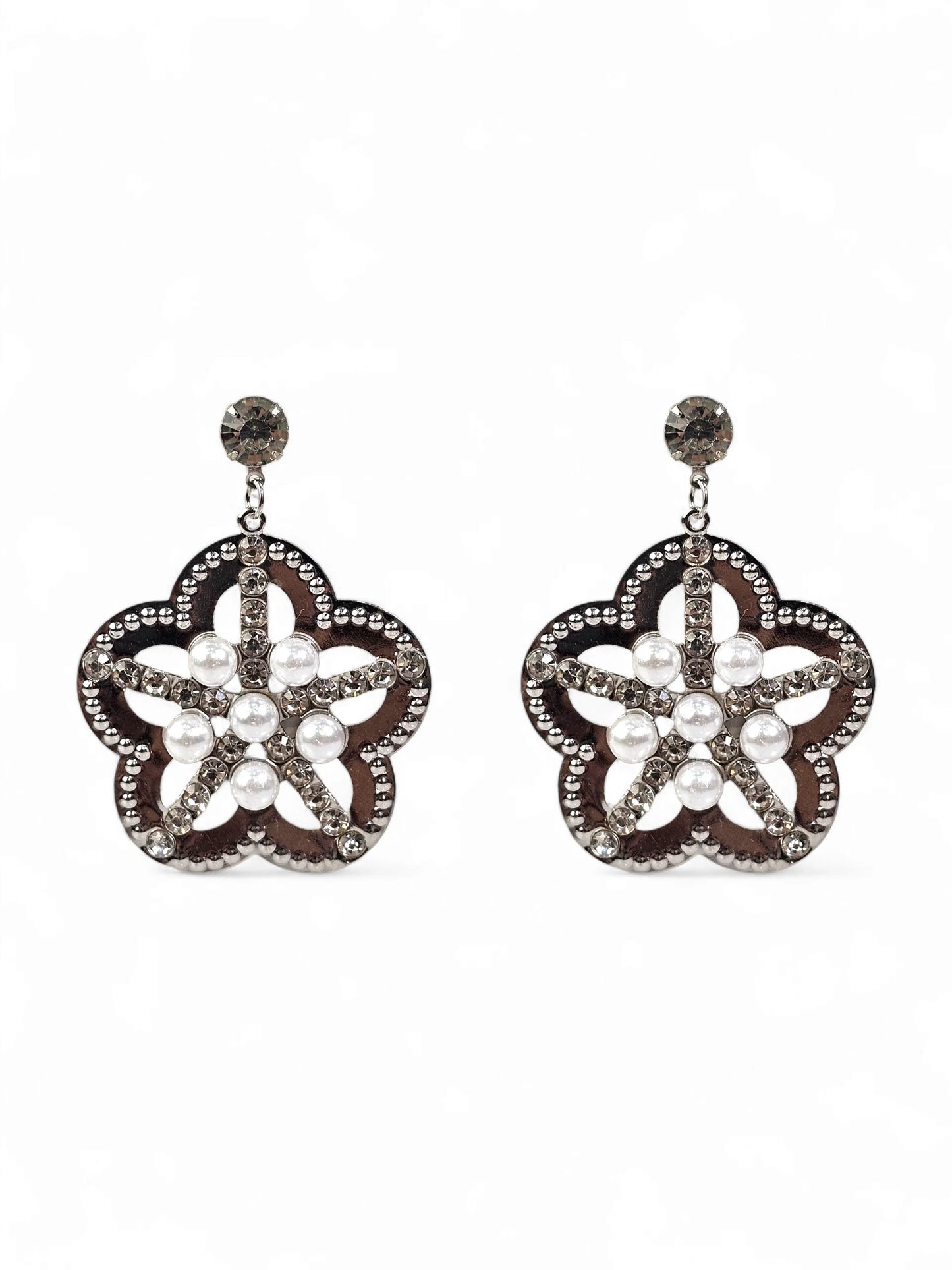 Flower Silver Earring
