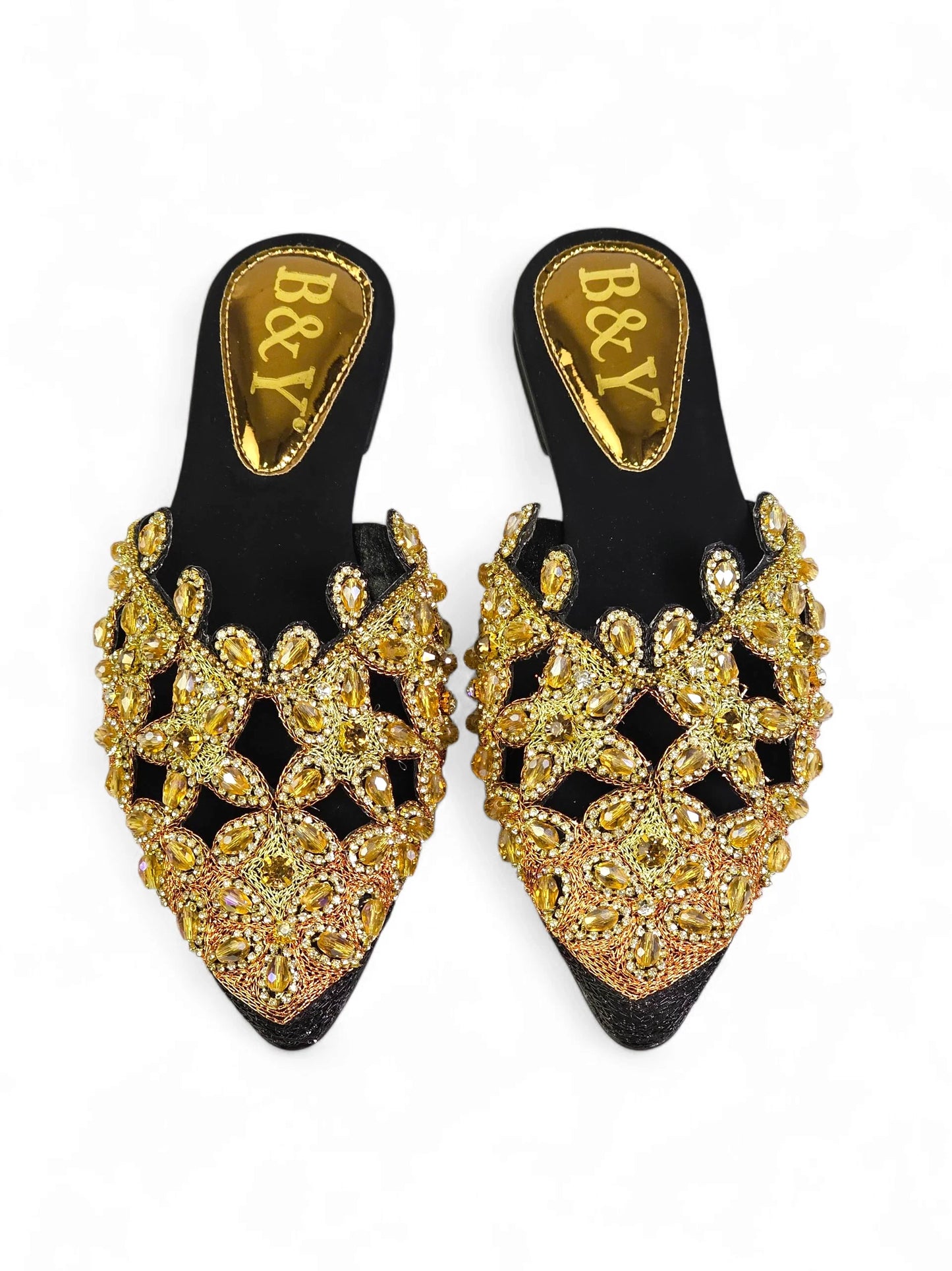 Flondra Black Flat Mule