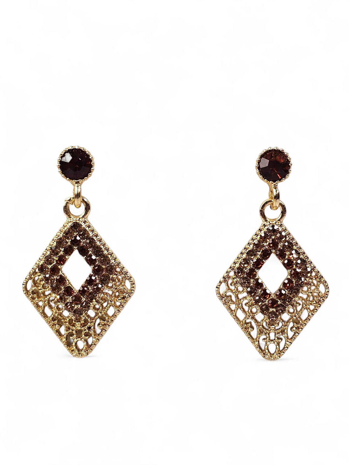 Festa Crystal Golden Earring