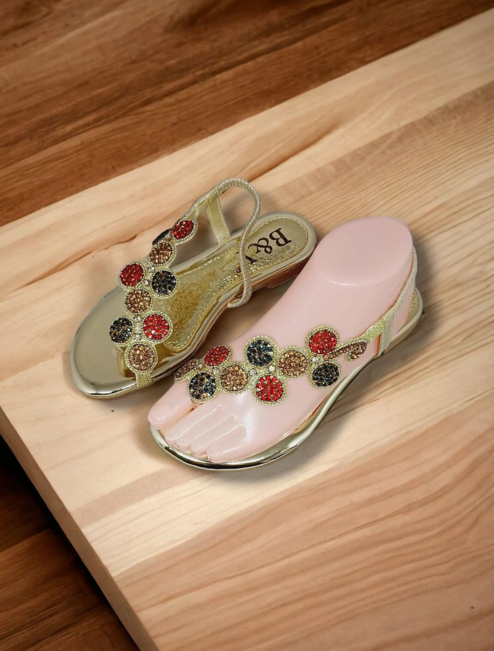 Sonata Golden Flat Sandal