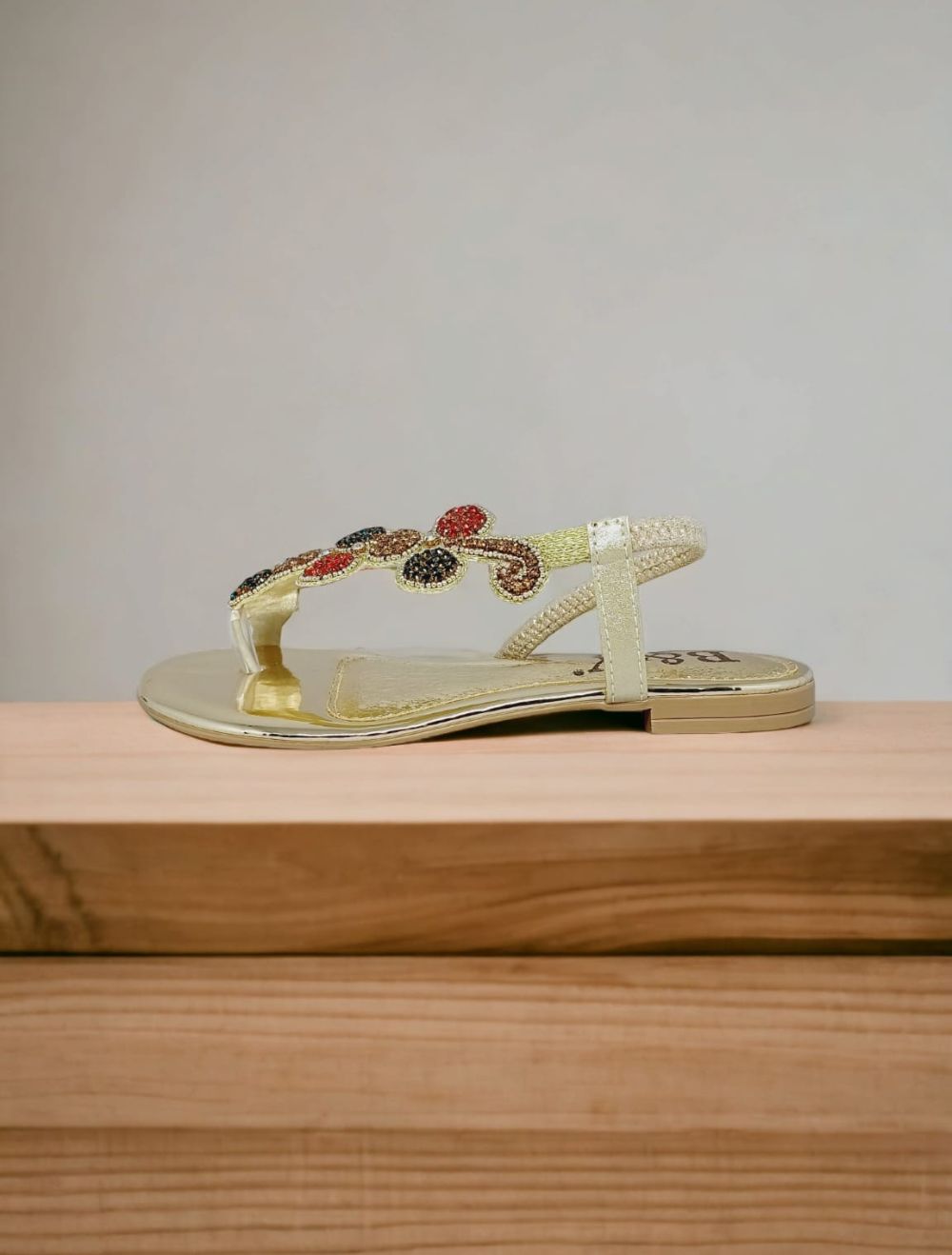 Sonata Golden Flat Sandal
