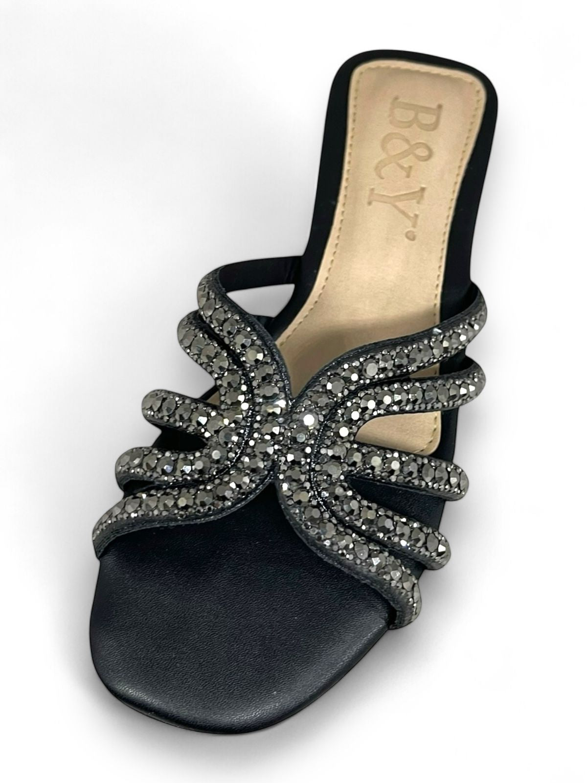 Muse Black Flat Slip-on Sandal