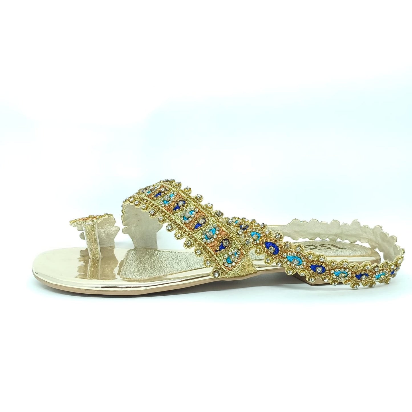 Ember Golden Flat Sandal
