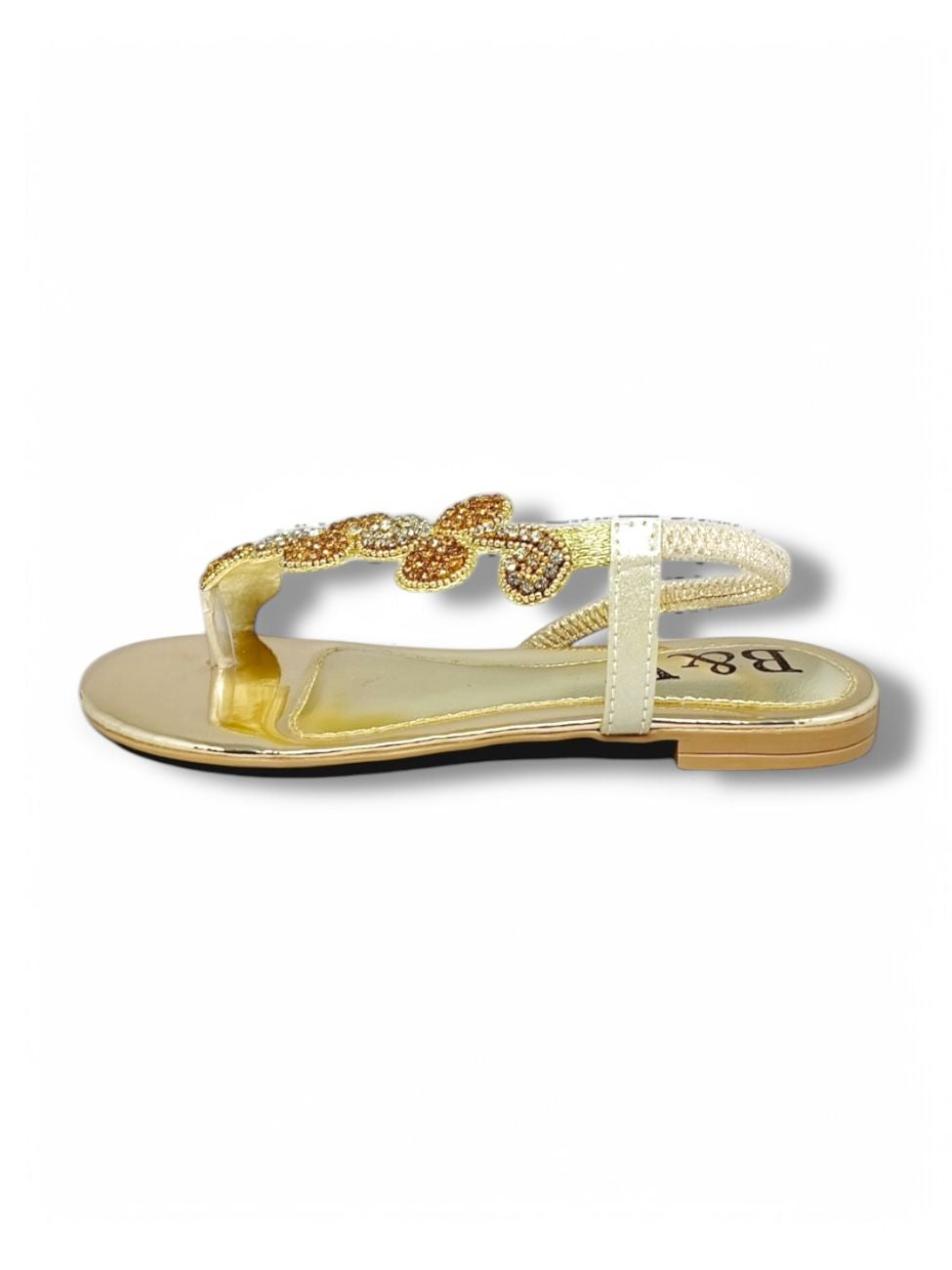 Spark Golden Flat Sandal