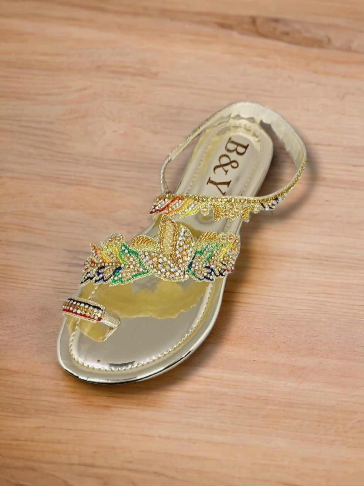 Waltz Golden Flat Sandal