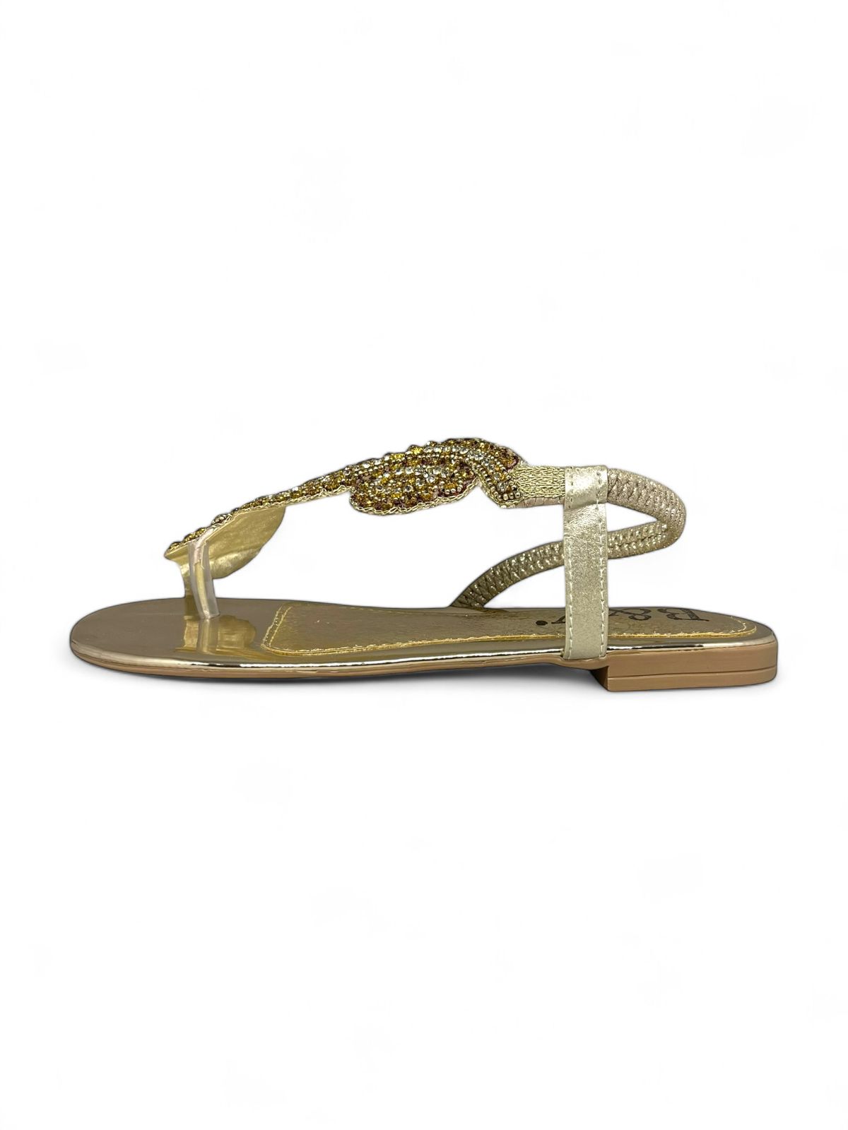 Frame Golden Flat Sandal