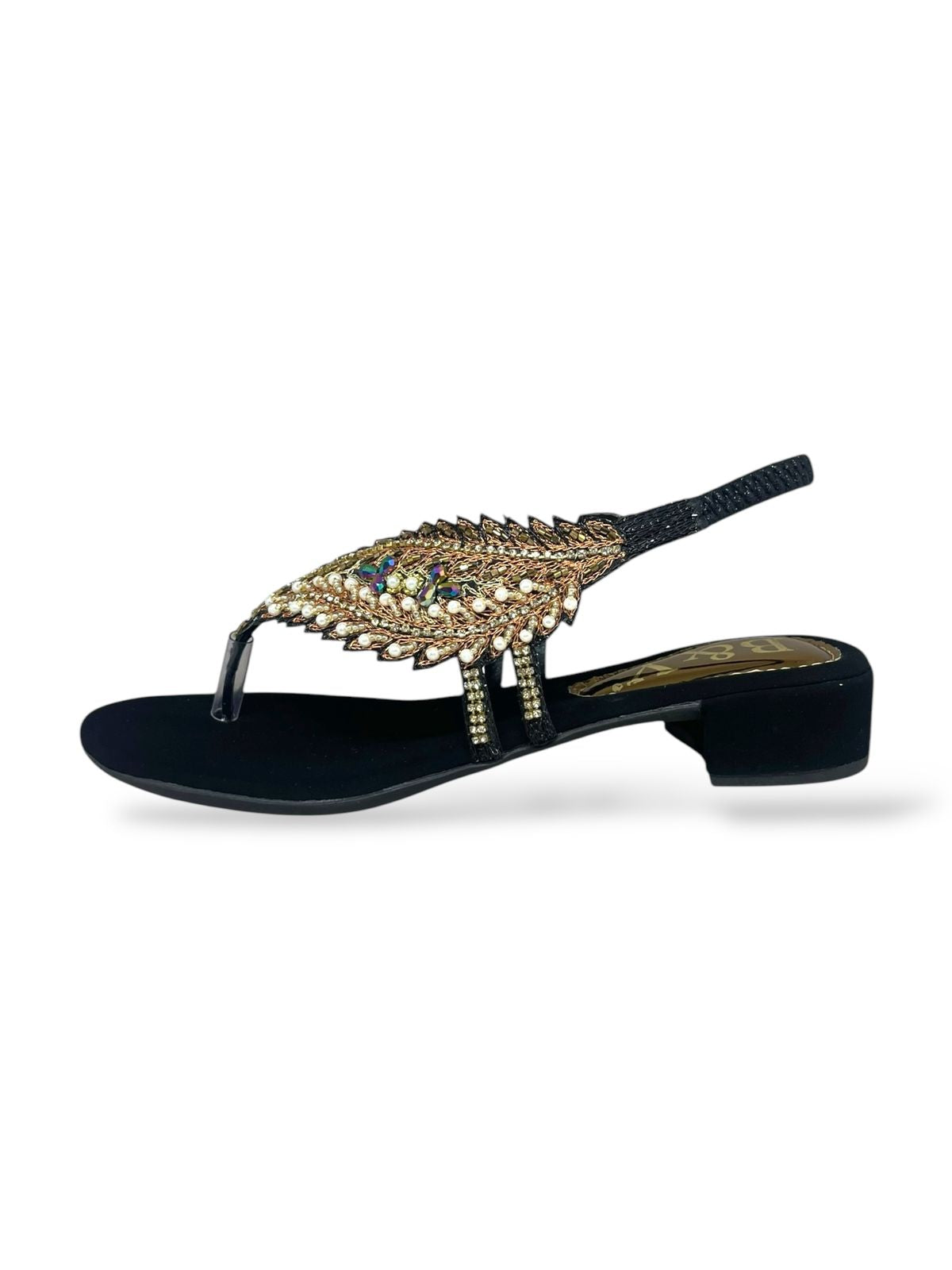 Dalurea Black Block Heels Sandal