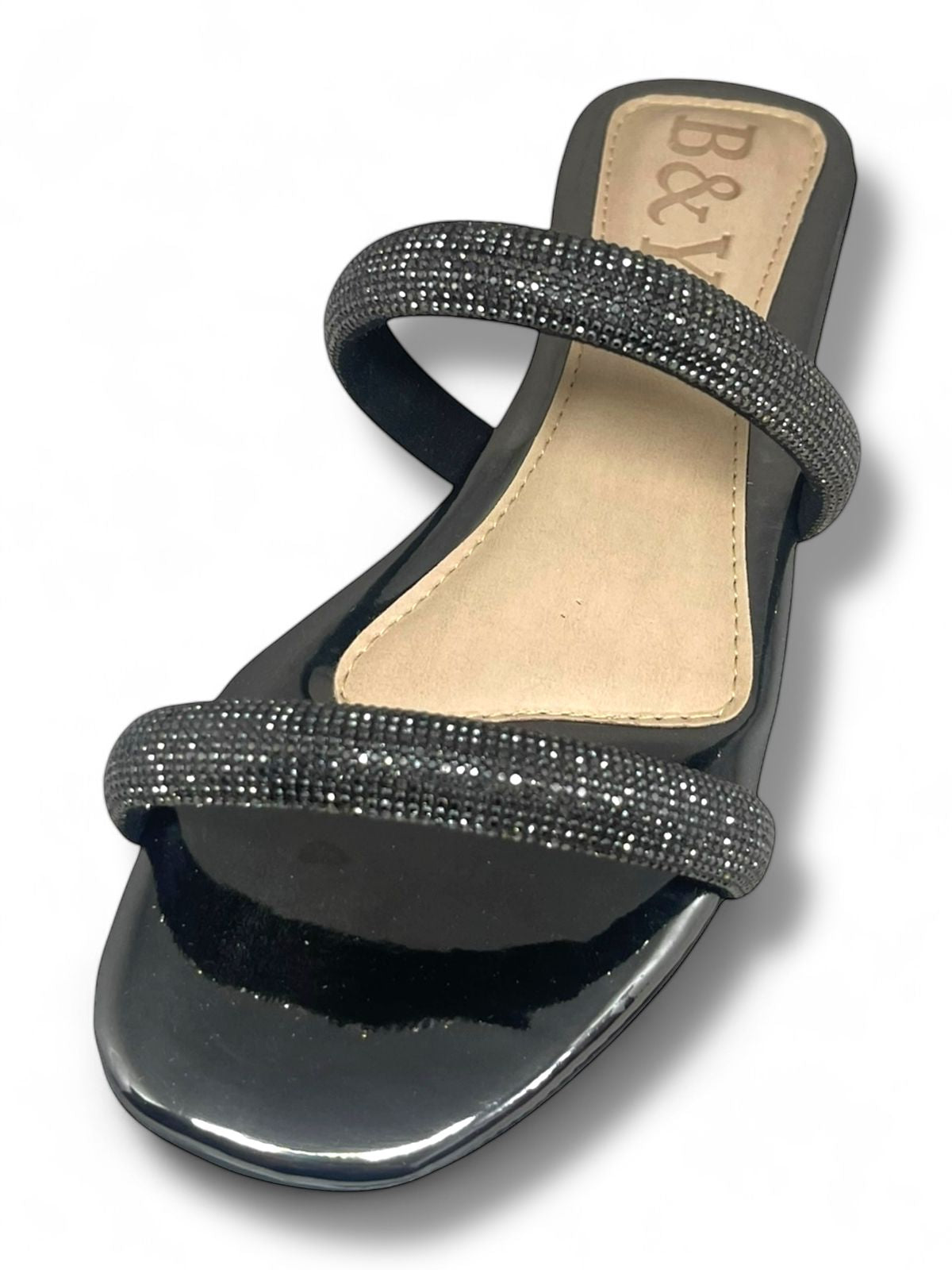 Clasp Silver Flat Slip-on Sandal