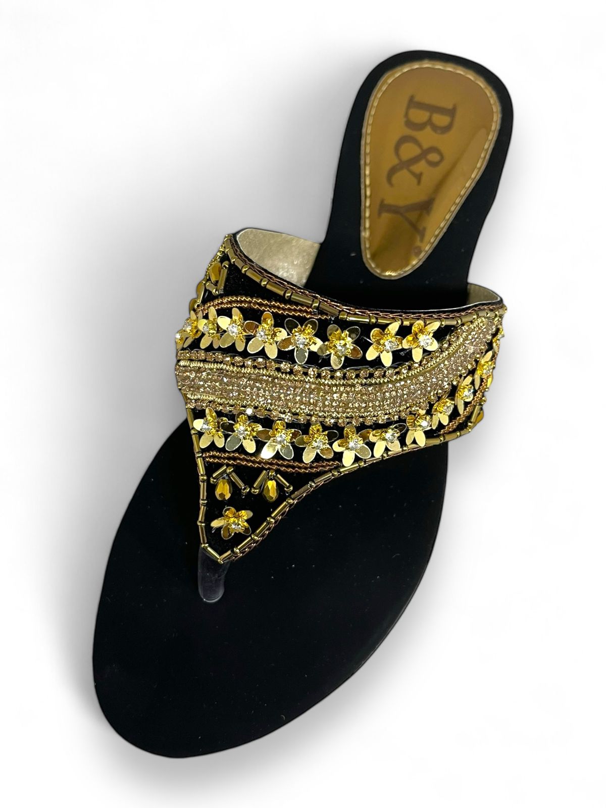 Nimbus Black Block Heel Slip-on Sandal