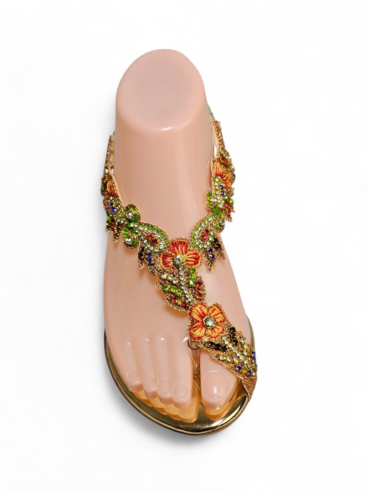 Layer Bronze Block Heels Sandal