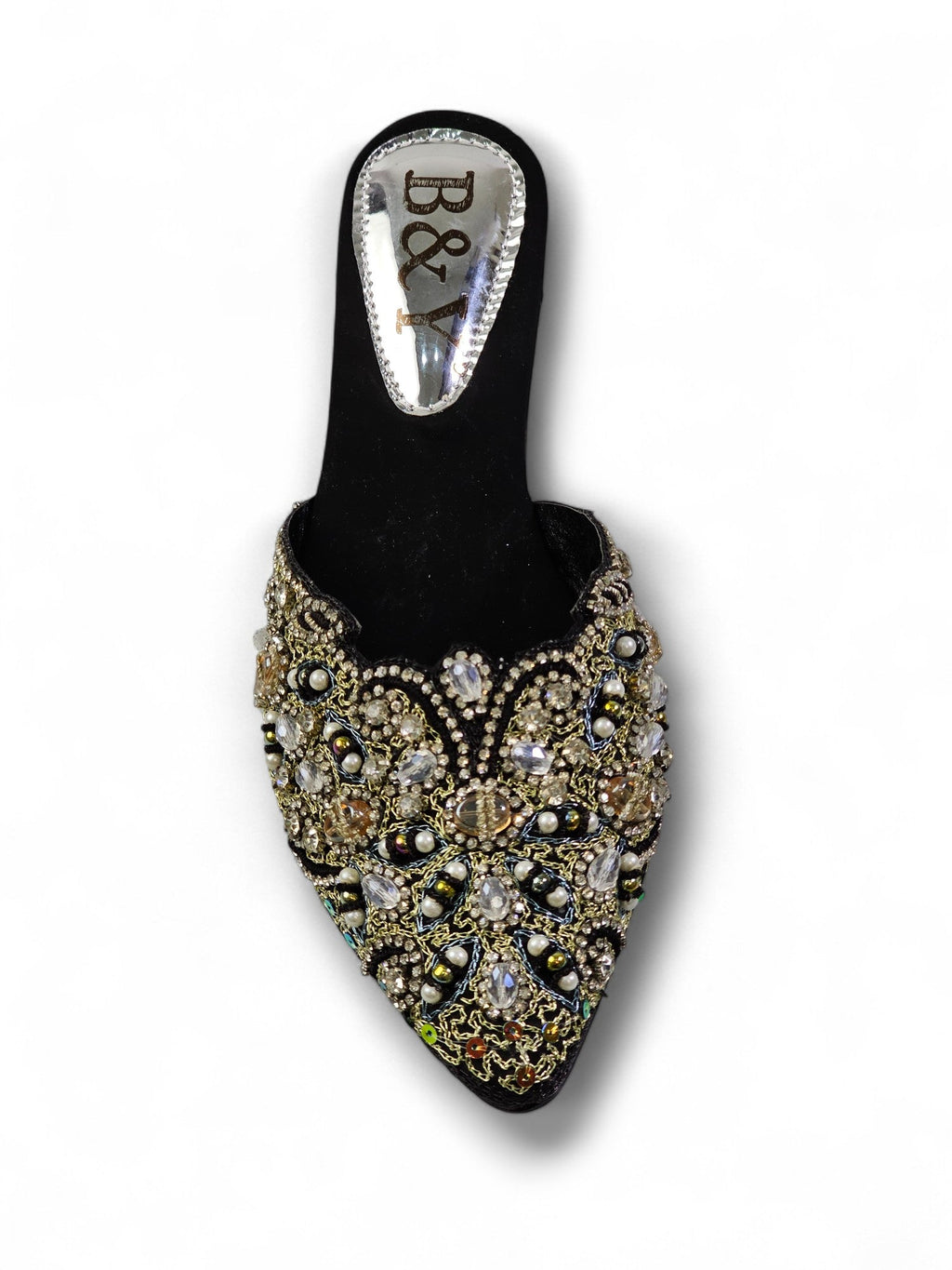 Beam Black Mid Heel Mule - Bilwani & Yakoob