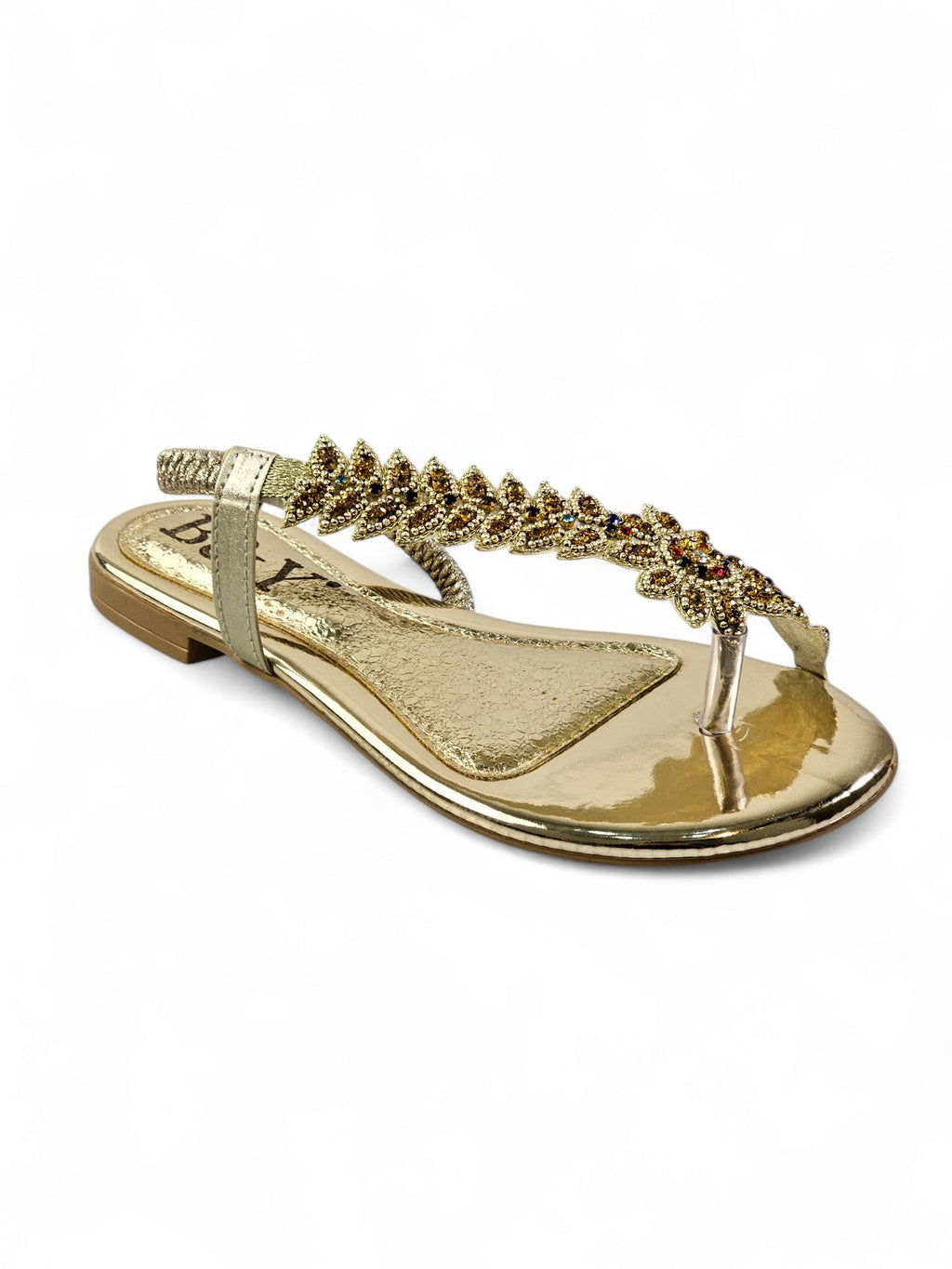 Dance Golden Flat Sandal