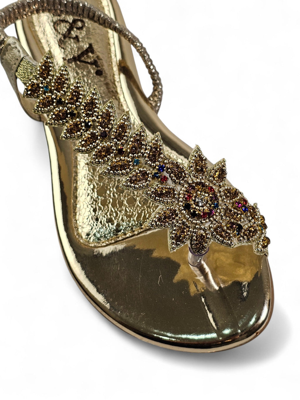 Dance Golden Flat Sandal
