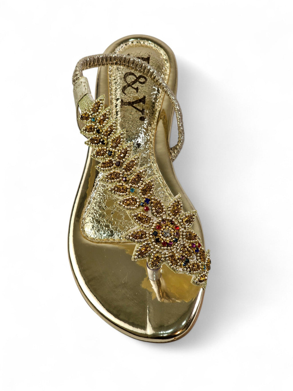 Dance Golden Flat Sandal