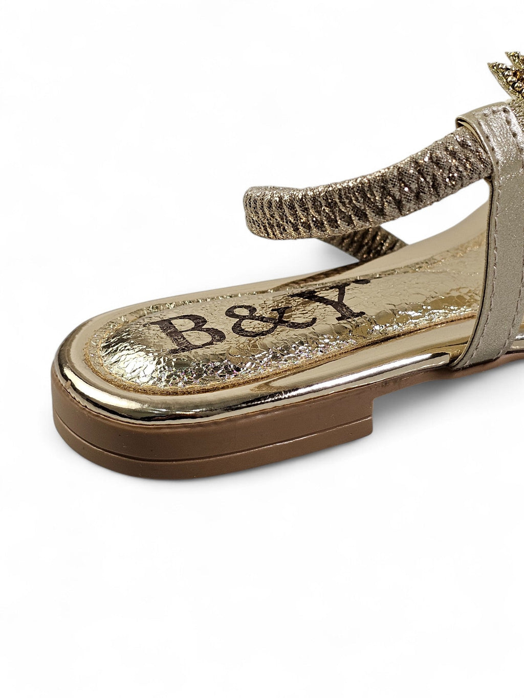 Dance Golden Flat Sandal