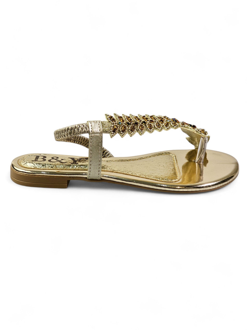 Dance Golden Flat Sandal